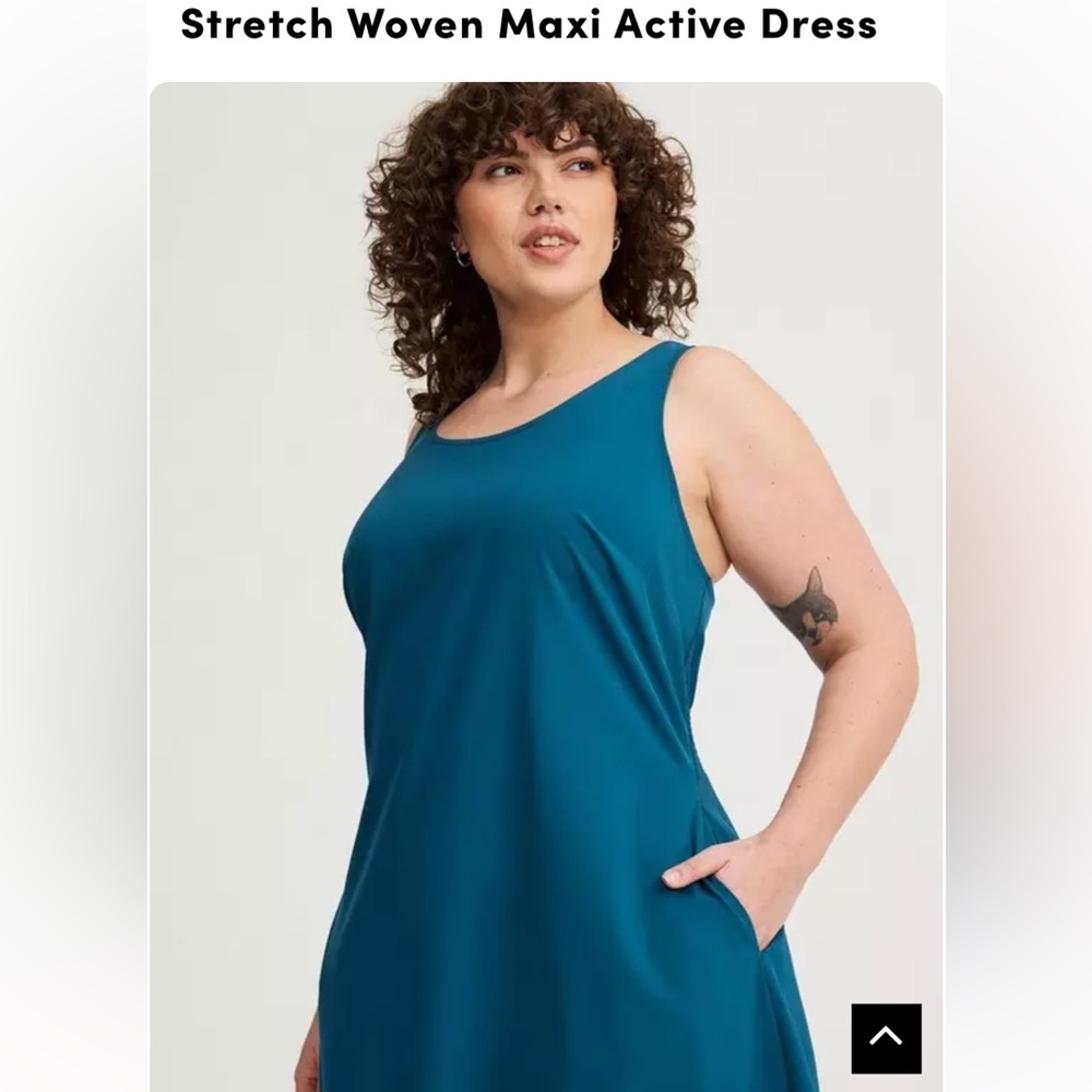 NWT Torrid Elegant Teal Sleeveless Maxi Dress size 2X 🌹🌸🌺 BC BAG 04 - Picture 2 of 10